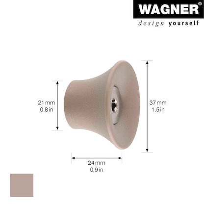 Artikelbild 2 für WAGNER® design yourself Garderobenhaken TULIP GH 0321 mit 1 Haken taupe, 1 St., Artikelnummer 419019