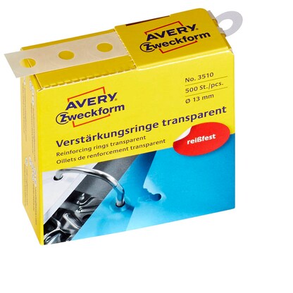 Artikelbild für AVERY Zweckform Lochverstärker transparent, 500 St., Artikelnummer 337071