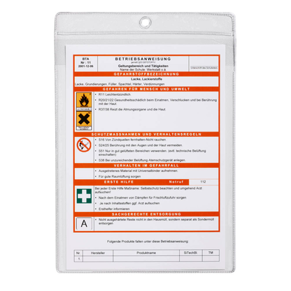 Artikelbild 3 für DURABLE Sichttaschen DIN A4 transparent genarbt 0,17 mm, 10 St., Artikelnummer 483669
