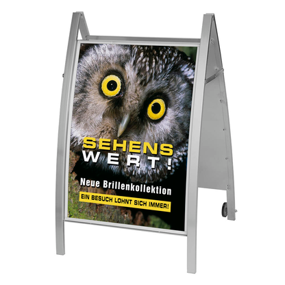 Artikelbild 3 für Kerkmann Kundenstopper Boston silber DIN A1 2 Fächer 72,0 x 70,0 x 115,0 cm, 1 St., Artikelnummer 327809