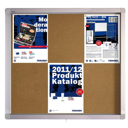 Artikelbild für FRANKEN Schaukasten ECO silber 6x DIN A4 70,4 x 4,5 x 75,0 cm, 1 St., Artikelnummer 534529