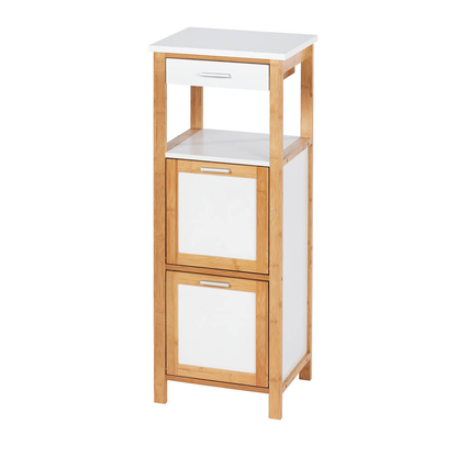 Artikelbild für WENKO Schubladenregal Finja weiß, braun 34,0 x 30,0 x 89,0 cm, 1 St., Artikelnummer 530921