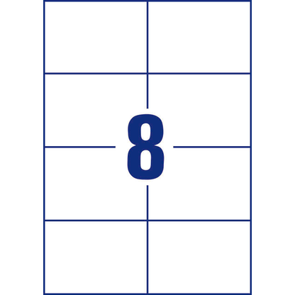 Artikelbild 5 für AVERY Zweckform Etiketten 3427 weiß 105,0 x 74,0 mm, 100 Blatt, Artikelnummer 636589