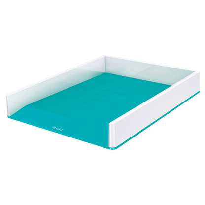 Artikelbild für LEITZ Briefablage WOW Duo Colour perlweiß/eisblau DIN A4, 1 St., Artikelnummer 313314