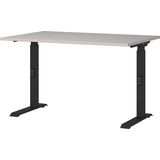 Artikelbild 1 für GERMANIA Bedano höhenverstellbarer Schreibtisch kaschmir rechteckig, C-Fuß-Gestell schwarz 120,0 x 80,0 cm, Artikelnummer 389227