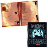 Artikelbild 1 für BRUNNEN Freundebuch Ninja Power ca. DIN A5 liniert, schwarz/blau Hardcover 80 Seiten, 1 St., Artikelnummer 264279