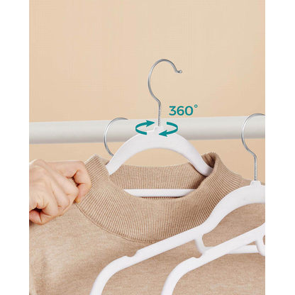 Artikelbild 7 für SONGMICS Kleiderbügel weiß, 50 St., Artikelnummer 262869