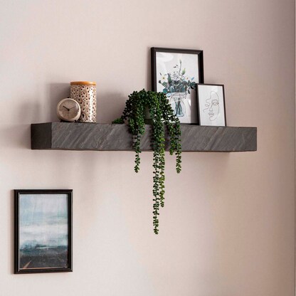 Artikelbild 4 für WOHNLING Wandregal anthrazit 90,0 x 20,0 x 10,0 cm, 1 St., Artikelnummer 314459