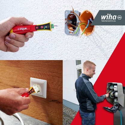 Artikelbild 6 für Wiha Installationstester 43797, 12 – 1.000 V AC, CAT IV 1000 V, Artikelnummer 717563