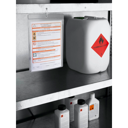 Artikelbild 4 für DURABLE Sichttaschen DIN A4 transparent genarbt 0,17 mm, 10 St., Artikelnummer 483669