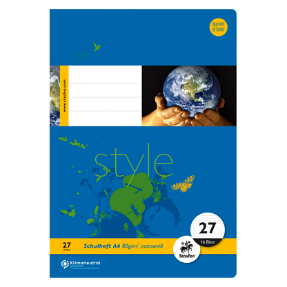 Artikelbild 2 für Staufen® Schulhefte Lineatur 27 liniert DIN A4 Innen- und Außenrand, 16 Blatt, 10 St., Artikelnummer 717736