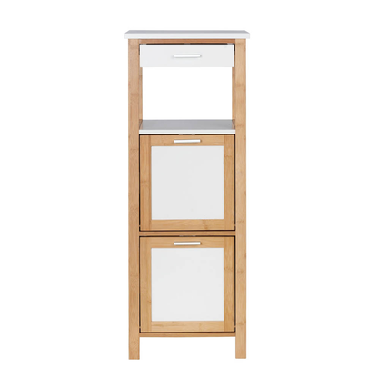 Artikelbild 4 für WENKO Schubladenregal Finja weiß, braun 34,0 x 30,0 x 89,0 cm, 1 St., Artikelnummer 530921