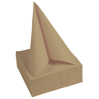 Artikelbild 2 für PROnappe Servietten beigebraun 2-lagig 20,0 x 20,0 cm, 50 St., Artikelnummer 361588