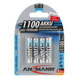 Artikelbild 1 für ANSMANN Akkus Ni-MH Micro AAA 1.050 mAh, 4 St., Artikelnummer 533195