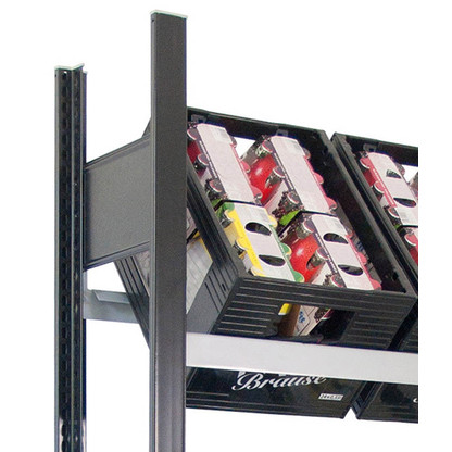 Artikelbild 2 für SCHULTE Getränkekistenregal 37001-S schwarz, silber 75,0 x 30,0 x 180,0 cm, Artikelnummer 854998