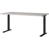 Artikelbild 1 für GERMANIA Bedano höhenverstellbarer Schreibtisch kaschmir rechteckig, C-Fuß-Gestell schwarz 160,0 x 80,0 cm, Artikelnummer 389249