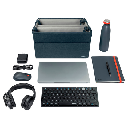 Artikelbild 4 für LEITZ Laptoptasche Desk Sharing kompakt Stoff samtgrau 65760089 bis 35,6 cm (14 Zoll), Artikelnummer 507416