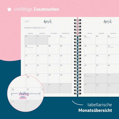 Artikelbild 14 für BRUNNEN Schülerkalender Shadow 2026/2027 mehrfarbig: grün, gold, 1 St., Artikelnummer 805048