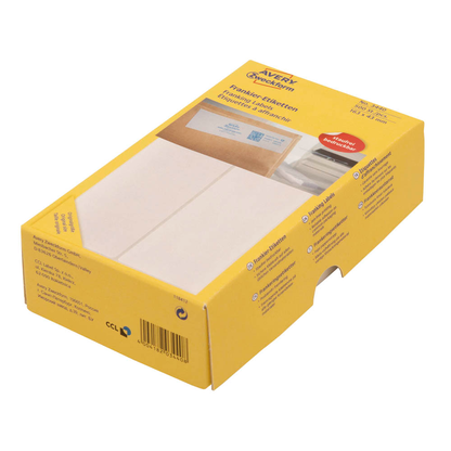 Artikelbild für AVERY Zweckform Frankieretiketten 3441 weiß 128,0 x 38,0 mm, 500 Etiketten , Artikelnummer 606739