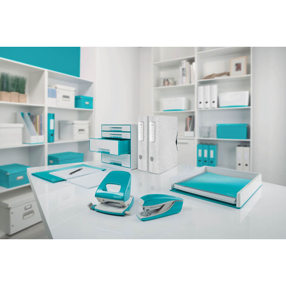 Artikelbild 5 für LEITZ Briefablage WOW Duo Colour perlweiß/eisblau DIN A4, 1 St., Artikelnummer 313314