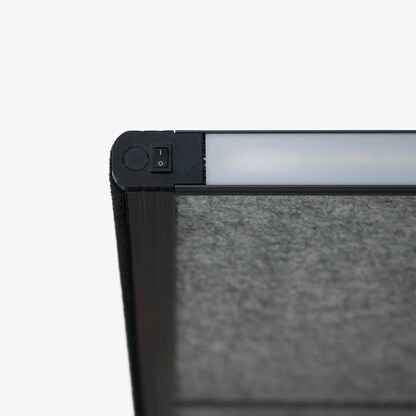 Artikelbild 5 für MAUL Akustik-Trennwand MAULconnecto Uplight 9662002, hellgrau 100,0 x 182,0 cm, 1 St., Artikelnummer 156899