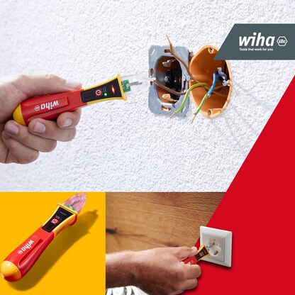 Artikelbild 5 für Wiha Installationstester 43798, 90 – 1.000 V AC, CAT IV 1000 V, Artikelnummer 717577