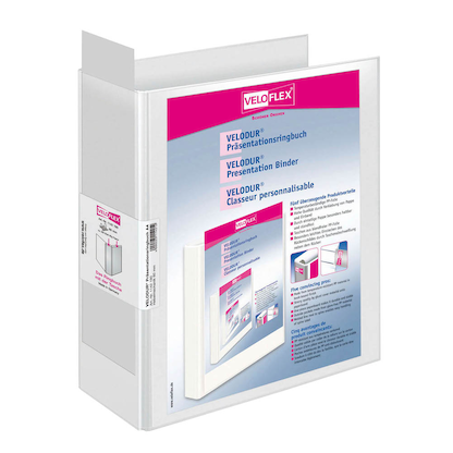 Artikelbild für VELOFLEX VELODUR® Präsentationsordner weiß Kunststoff 8,5 cm DIN A4, 1 St., Artikelnummer 593400