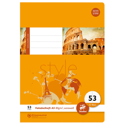 Artikelbild 3 für Staufen® Vokabelheft Lineatur 53 liniert DIN A5 ohne Rand, 32 Blatt, 1 St., Artikelnummer 717801