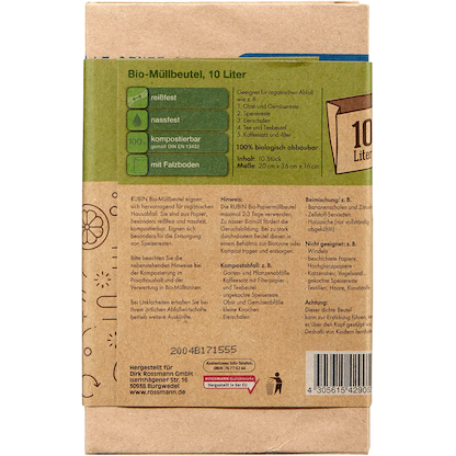 Artikelbild 2 für RUBIN Biomüllbeutel 10,0 l braun, 10 St., Artikelnummer 212831