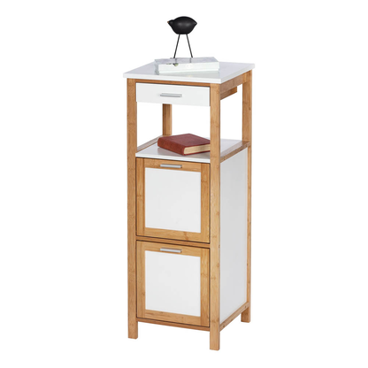 Artikelbild 7 für WENKO Schubladenregal Finja weiß, braun 34,0 x 30,0 x 89,0 cm, 1 St., Artikelnummer 530921