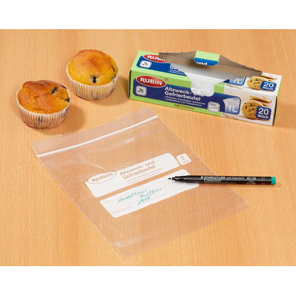Artikelbild 2 für RUBIN Gefrierbeutel 1,0 l, 20 St., Artikelnummer 534757