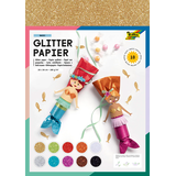 Artikelbild 1 für folia Tonpapier Glitterpapier farbsortiert 170 g/qm 1 Pack, Artikelnummer 871196
