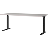 Artikelbild 1 für GERMANIA Bedano höhenverstellbarer Schreibtisch kaschmir rechteckig, C-Fuß-Gestell schwarz 180,0 x 80,0 cm, Artikelnummer 389187