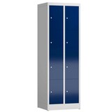 Artikelbild 1 für ClassiX Schließfachschrank enzianblau, lichtgrau X-520421, 8 Schließfächer 59,0 x 50,0 x 180,0 cm, Artikelnummer 187686