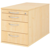 Artikelbild 1 für HAMMERBACHER TC30 Rollcontainer ahorn 4 Auszüge 42,8 x 80,0 x 51,2 cm, Artikelnummer 375376