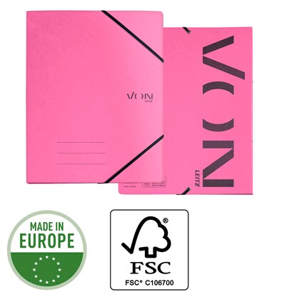 Artikelbild 6 für VON LEITZ Ringbuch 2-Ringe fuchsia 2,5 cm DIN A4, 1 St., Artikelnummer 669851