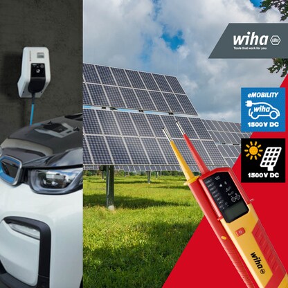 Artikelbild 5 für Wiha Zweipoliger Spannungs- und Durchgangsprüfer eMobility 44319 12 – 1.000 V AC, CAT IV, Artikelnummer 717399
