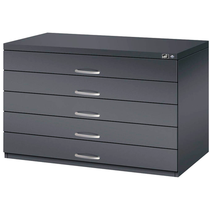 Artikelbild 5 für CP 7100 Planschrank schwarzgrau 5 Schubladen 110,0 x 76,5 x 76,0 cm, 1 St., Artikelnummer 682068