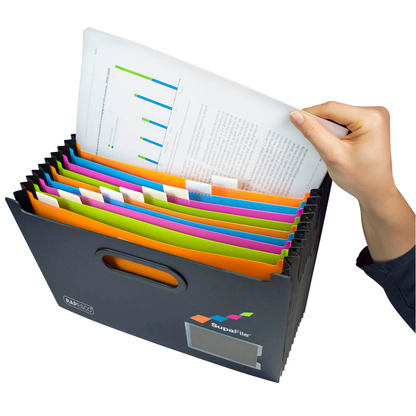 Artikelbild 4 für RAPESCO® Fächermappe Germ-Savy Supafile 13 Fächer schwarz, 1 St., Artikelnummer 801908