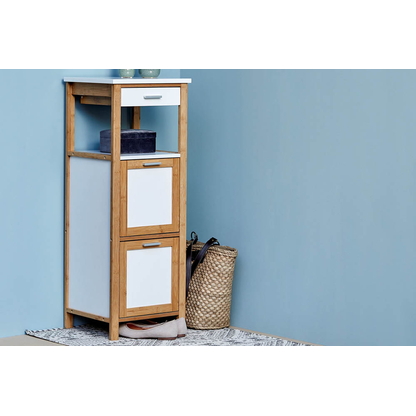 Artikelbild 8 für WENKO Schubladenregal Finja weiß, braun 34,0 x 30,0 x 89,0 cm, 1 St., Artikelnummer 530921