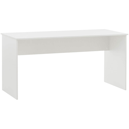 Artikelbild für MÖBELPARTNER 400 Schreibtisch weiß rechteckig, Wangen-Gestell weiß 150,0 x 65,0 cm, Artikelnummer 774022
