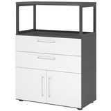 Artikelbild 1 für HAMMERBACHER Regalschrank FlexWall, VFW38K1RG/G/W/BS grafit, weiß 80,0 x 40,0 x 109,8 cm, 1 St., Artikelnummer 950417