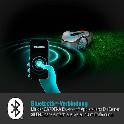 Artikelbild 2 für AKTION: GARDENA SILENO minimo Mähroboter für bis zu 250 m², mit 1 Akku mit Prämie nach Registrierung, Artikelnummer 627387