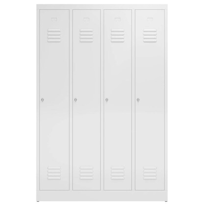 Artikelbild 2 für ClassiX Spind signalweiß X-510147, 4 Schließfächer 118,0 x 50,0 x 180,0 cm, Artikelnummer 187557