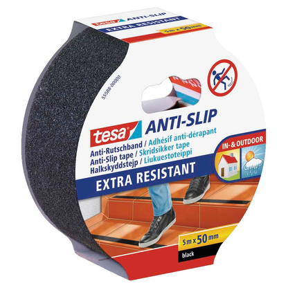 Artikelbild für tesa Anti-Rutsch-Band Extra Resistant schwarz 50,0 mm x 5,0 m, Artikelnummer 728729