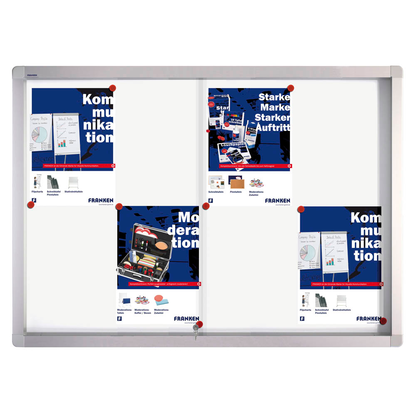 Artikelbild für FRANKEN Schaukasten PRO silber 8x DIN A4 95,0 x 4,6 x 68,0 cm, 1 St., Artikelnummer 534661