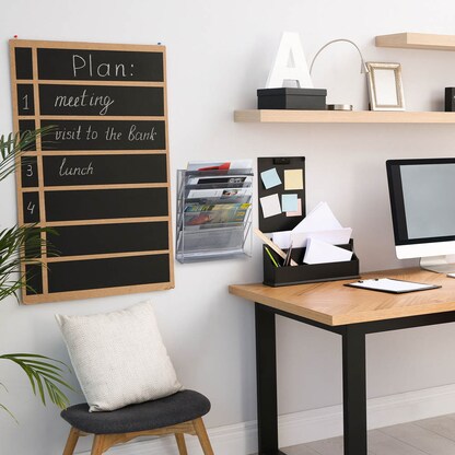 Artikelbild 3 für relaxdays Wandprospekthalter silber DIN A4 quer 6 Fächern 32,5 x 10,5 x 40,5 cm, 1 St., Artikelnummer 473874