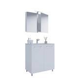 Artikelbild 1 für VCM my bath Badmöbel-Set 3-teilig Gilos 914345 weiß 80,0 x 46,0 x 86,0 cm, Artikelnummer 388857