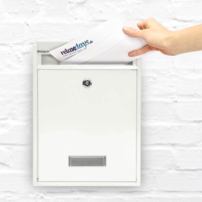 Artikelbild 4 für relaxdays Briefkasten Design 10017415_49 weiß, Artikelnummer 518847