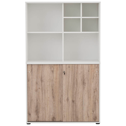 Artikelbild 10 für MÖBELPARTNER Regalschrank 400, 701771 weiß, wildeiche 100,1 x 41,0 x 167,2 cm, 1 St., Artikelnummer 774053